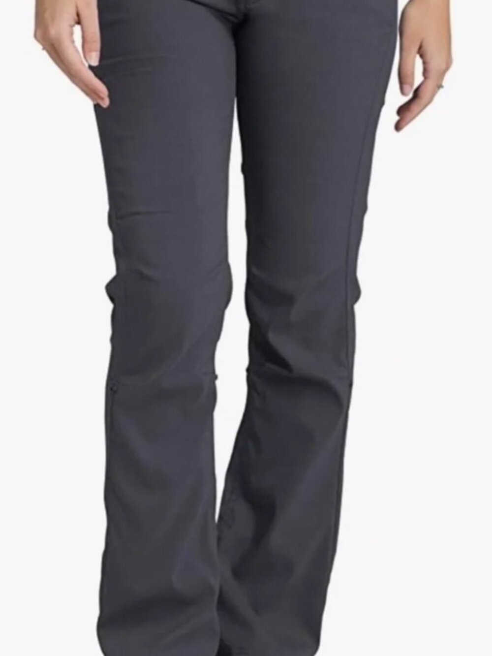 PrAna Halle Hiking Pants Charcoal Grey Size 6 Stretch Outdoor Travel